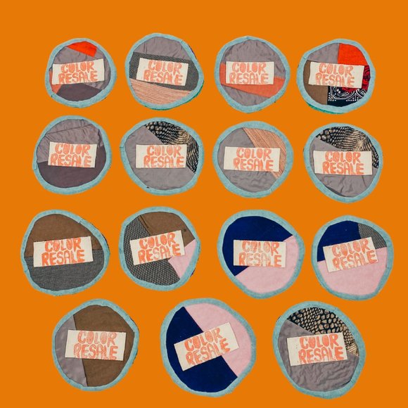 Blueberry Mini Tufted Rug w/ Up-cycled Quilted Back, Handmade by Coco - Picture 4 of 6